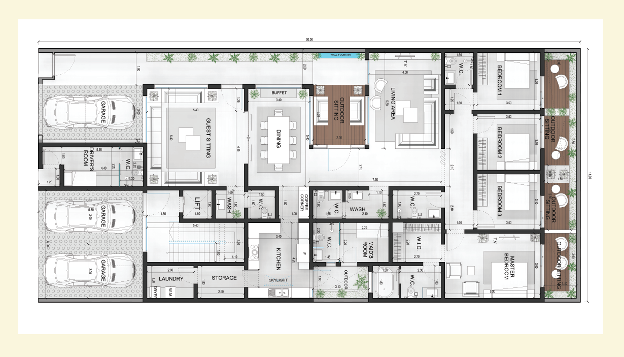 ڤيلا 1 / دور أرضي - Image 1